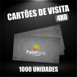 1000 Cartões de Visita Personalizados (FRENTE) 4x0