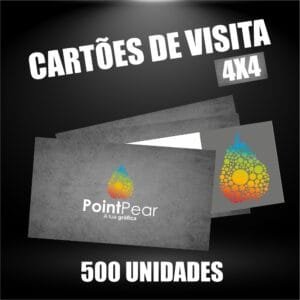 500 Cartões de Visita Personalizados (FRENTE E VERSO) 4x4